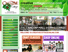 Tablet Screenshot of creativecottageonline.com